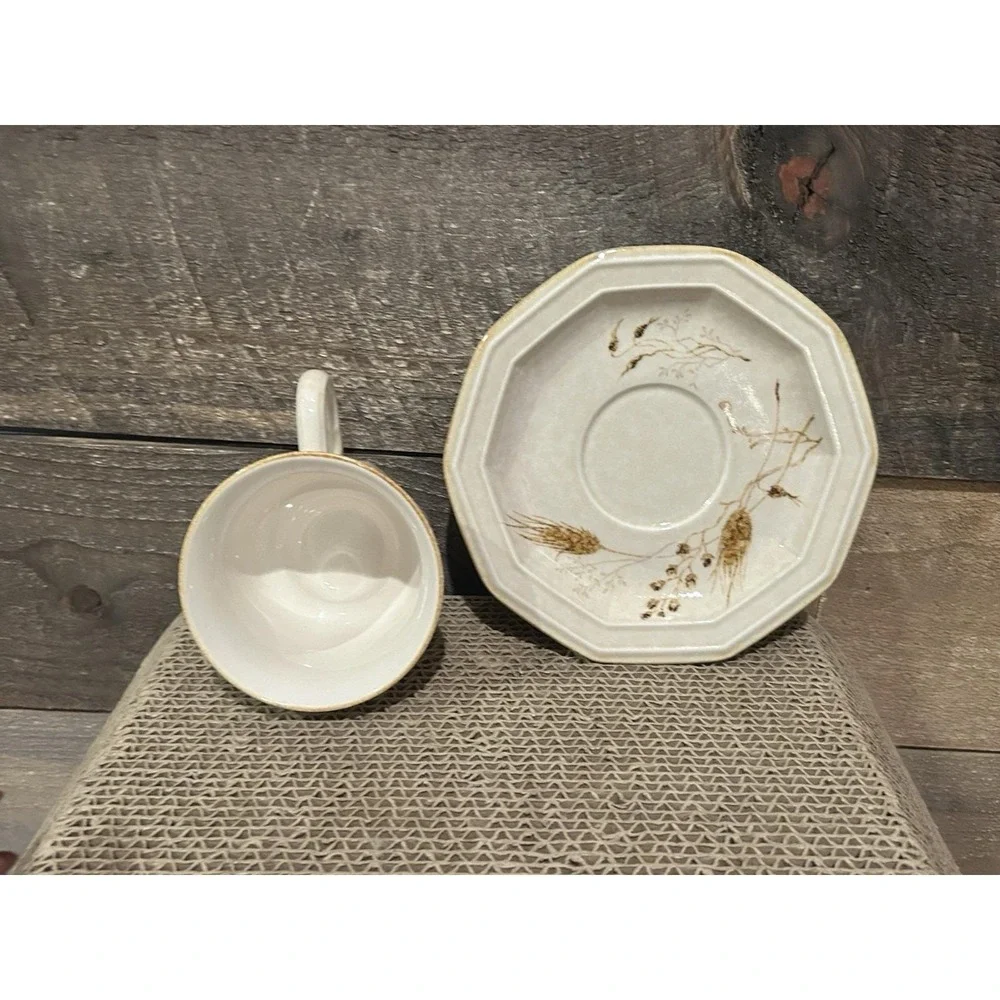 Mikasa Avante Torino‎ Teacup Cup and Saucer Set VTG